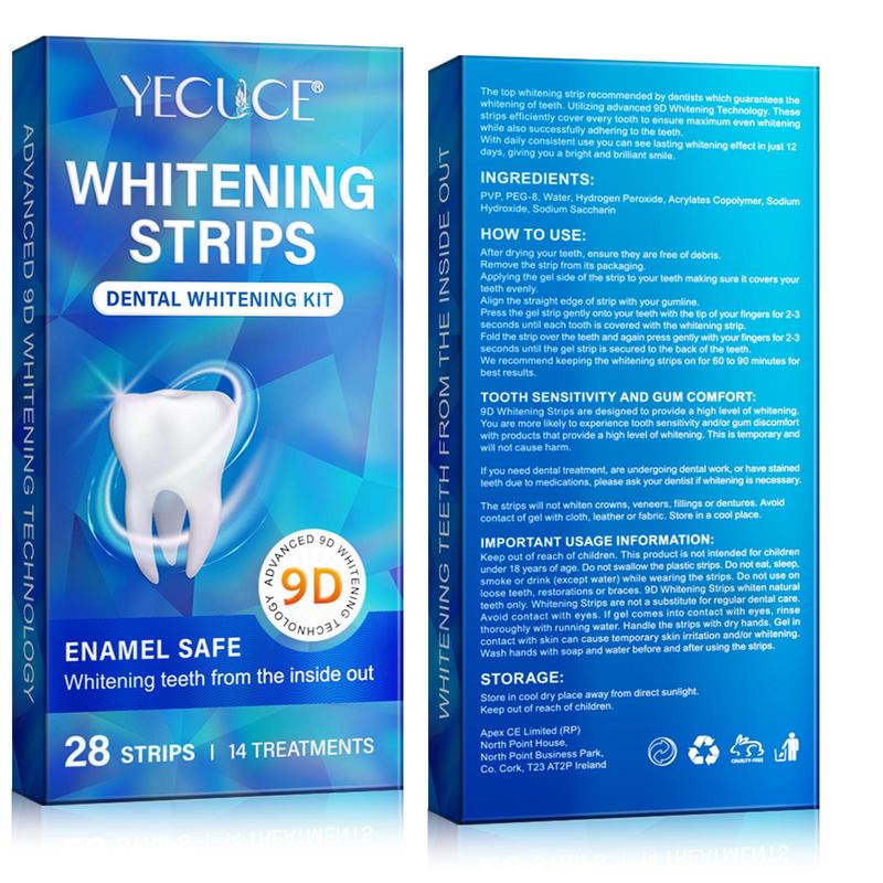 Teeth Care Strips for Polishing Teeth, 28 Strips box Multi-use Teeth Cleansing Sticker, Oral Care Product for Men & Women