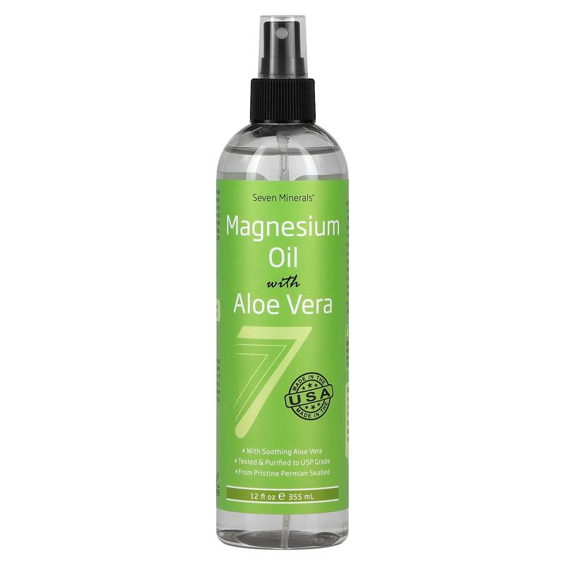 Seven Minerals Magnesium Oil with Aloe Vera , 12 fl oz (355 ml)