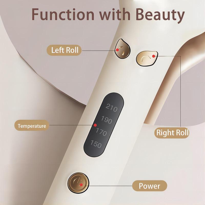 Automatic Hair Curling Iron, 1 Box Electric Rotating Hair Curler, Intelligent Sensor Hair Curler, Hair Styling Tool for Women & Girls