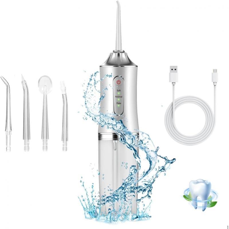 Smart Electric Water Flosser with Precision Pressure Control & 360° Rotating Nozzle - Deep Clean Teeth and Gums, Choose Coral Pink or Mint Green - Perfect Christmas Gift