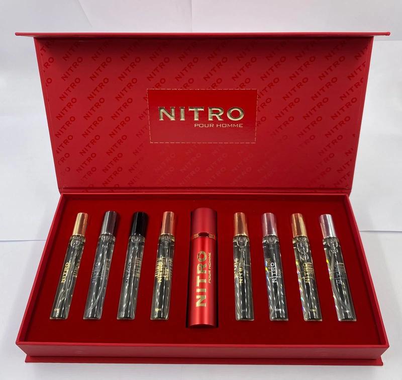 Dumont Paris Nitro Discovery Set 8pcs 0.33oz (NITRO Black + Pour Homme + Green + Intense + Red + Platinum + White + Blue)