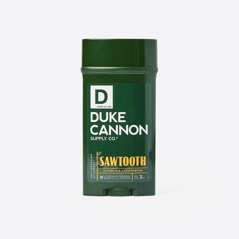 Duke Cannon Supply Co. Anti-Perspirant Deodorant for Men 3 oz. Sawtooth - Unique Masculine Scent, Odor Control & Soothe Skin