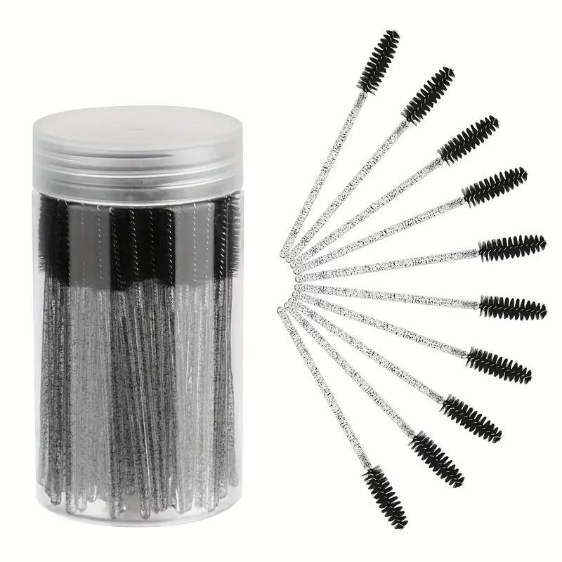 Disposable Eyelash Brushes, 100pcs Eyelash Extension Brushes, Mascara Makeup Brushes, Clean and Hygienic Makeup Brushes, Beauty Supplies, Travel Makeup Tools, Christmas Gift