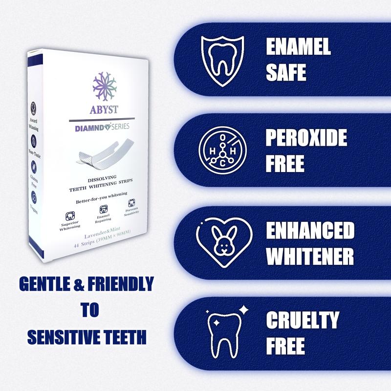 Teeth Whitening Strip Kit for Sensitive Product Enamel Natural Safe Green White Strips, Deep Teeth Stains Removal  Effective & Gentle Teeth Whitener