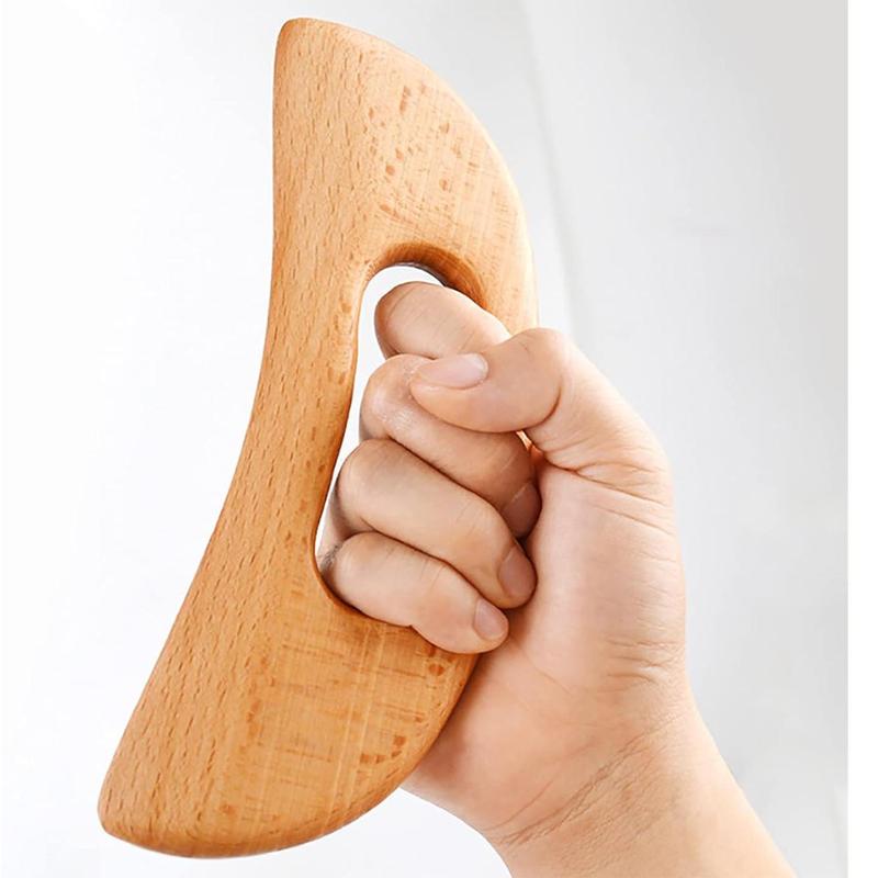 Wooden Manual Massage Tool, Double Ended Acupoint Relaxation Scraping Board, Handheld Massage Tool for Muscle Fatigue Relief, Christmas Gift