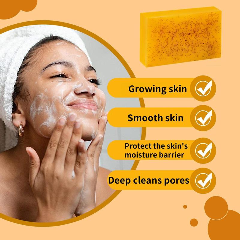 Turmeric Kojic Acid Soap & Cleansing Pads, 21pcs set Deep Cleansing & Moisturizing Skin Care Kit for Men & Women All Skin Types