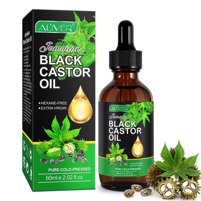 Over 200K Sold!  Aliver Jamaican Black Castor Oil (60ml) – Ideal for Skincare & Massage Cosmetic Comfort Body Care