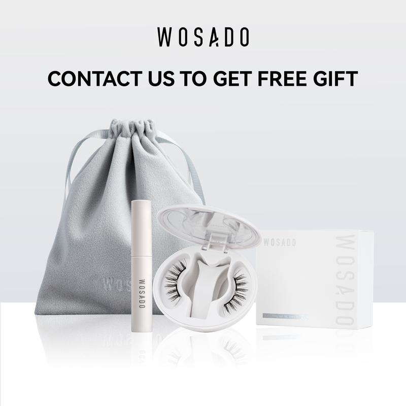 Wosado Soft Magnetic Eyelashes Extensions Set with Applicator, Lightweight, Waterproof, Reusable, Glue-Free, Eyeliner-Free, Makeup Lash Extensions