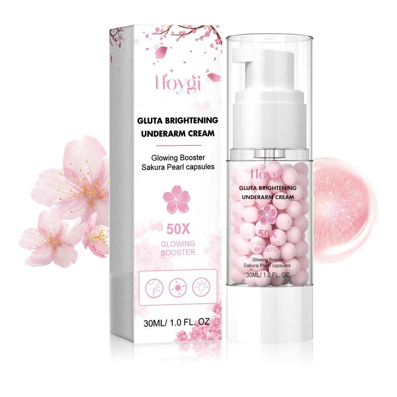 30ml Sakura & Pearl Extract Underarm Cream, Brightening Underarm Cream, Moisturizing Body Care Cream for Women & Men