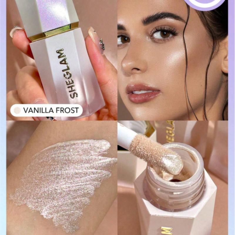 SHEGLAM Glow Bloom Liquid Highlighter in Tea Cake - Long-wear Waterproof Shimmer for a Dewy Finish