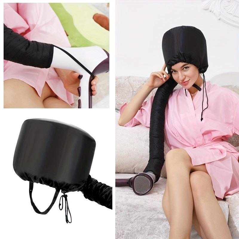 Soft Bonnet Hair Dryer Cap Hair Tools, 1 Count Portable Bonnet Hood Hair Dryer Attachment for Hair Treatment, Hair Styling Tools, Can be Used for Hair Styling & Deep Conditioning, Christmas Gift