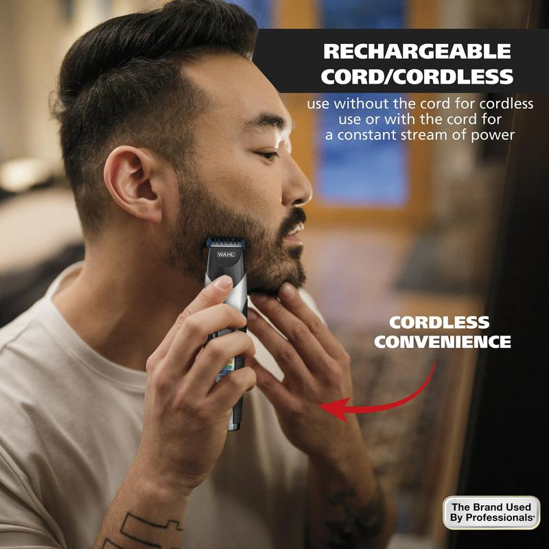 Wahl Color Pro Cordless Rechargeable Hair and Beard Trimmer for Men - Model 9891-100 Comfort