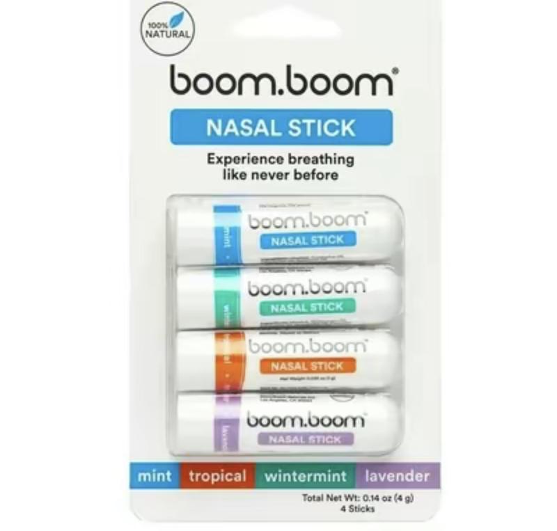 Nasal Stick (4 Pack)l EnhanceBreathing + Boost Focus | BreatheVapor Stick Provides Fresh Cooling Sensation | Aromatherapy Inhaler withEssential Oils + Menthol (Mint,Wintermint, Tropical)