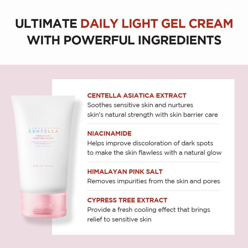 [SKIN1004 Official Shop] Madagascar Centella Poremizing Light Gel Cream 75ml Moisturizers Skincare