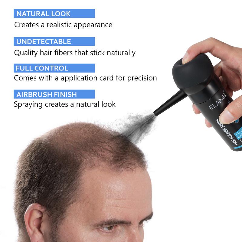 Hair Fibers for Thinning Hair, Natural Formula Hair Fiber, Conceals Hair Loss & Look Younger hair fibers hair products for men hair fiber spray hair fibers for thinning hair men boldify hair fibers Men's Beard