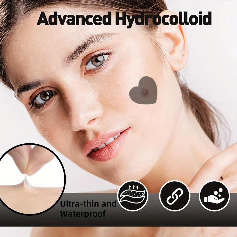 Heart Shaped Hydrocolloid Acne Patches, 120pcs box Hydrocolloid Pimple Patches, Professional Skincare Products for Women & Men