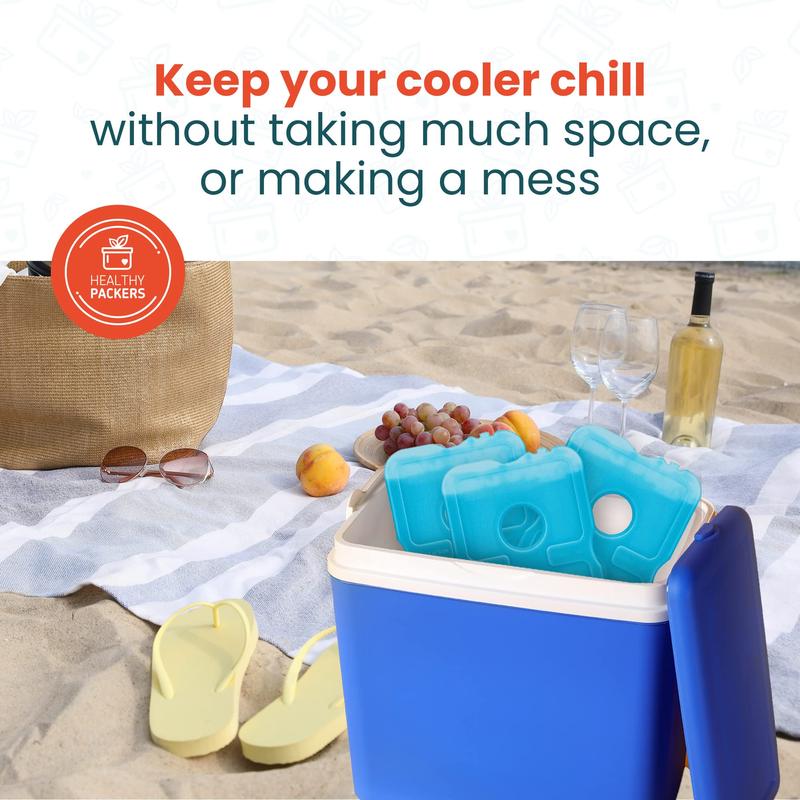 Cool Pack Slim LongLasting Ice Packs Great for Coolers or Lunch Box