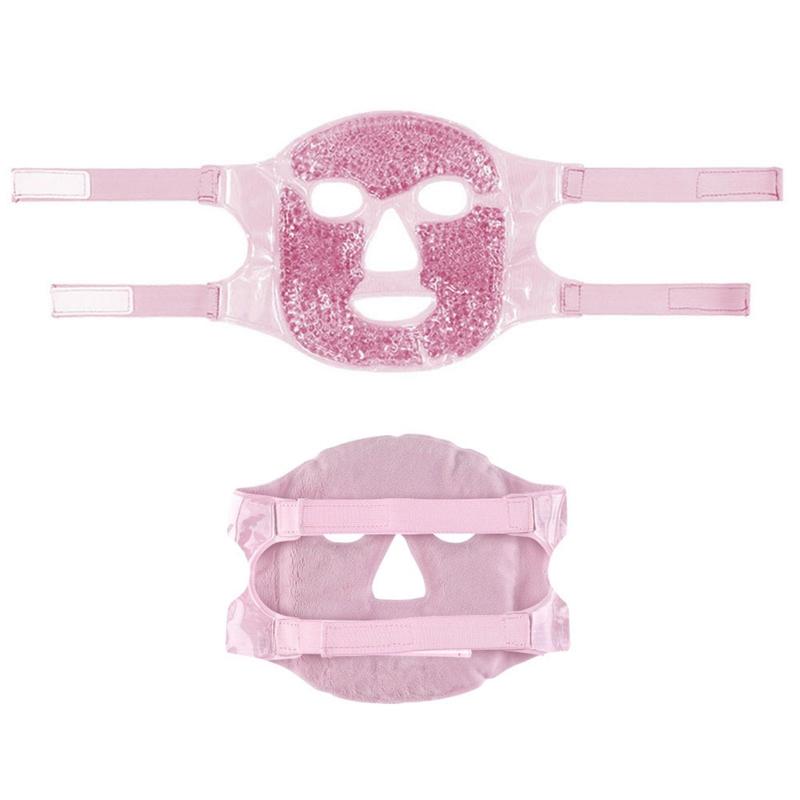 Ice Face Mask with Adjustable Elastic Strap, Multi-purpose Gel Eye Mask Face Mask, Hot & Cold Compress Sleeping Gel Mask, Christmas Gift