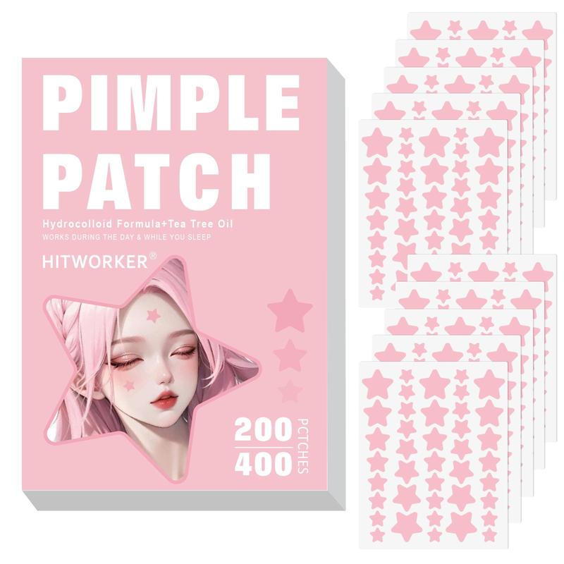 Colorful Star Series Cover Patches, 400pcs Hydrocolloid Cleaning Patches For Acne-prone Skin