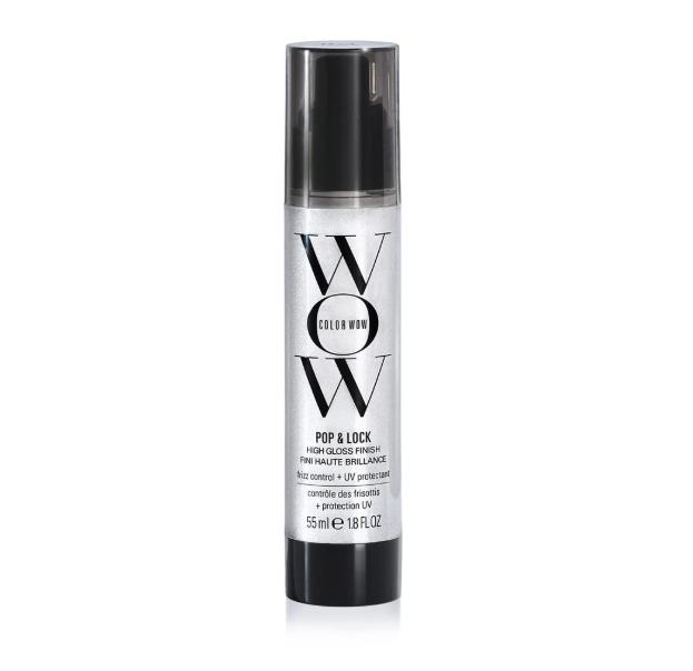 COLOR WOW Pop + Lock High Gloss Finish – Frizz Control Serum | Prevent Color Fade, Seal Split Ends, and Add Gloss | Get Silky, Shiny Hair!