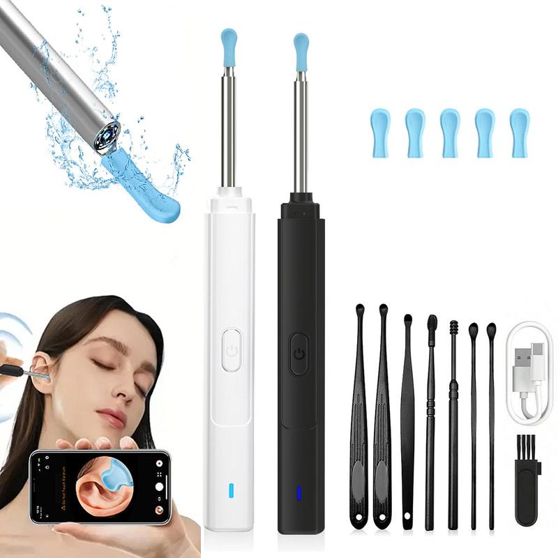 Intelligent Visual Ear Wax Removal Tool, 1 Set Ear Cleaner with HD Camera, Rechargeable Visual Earwax Cleaner Kit, Ear Wax Removal Kit for Home Use