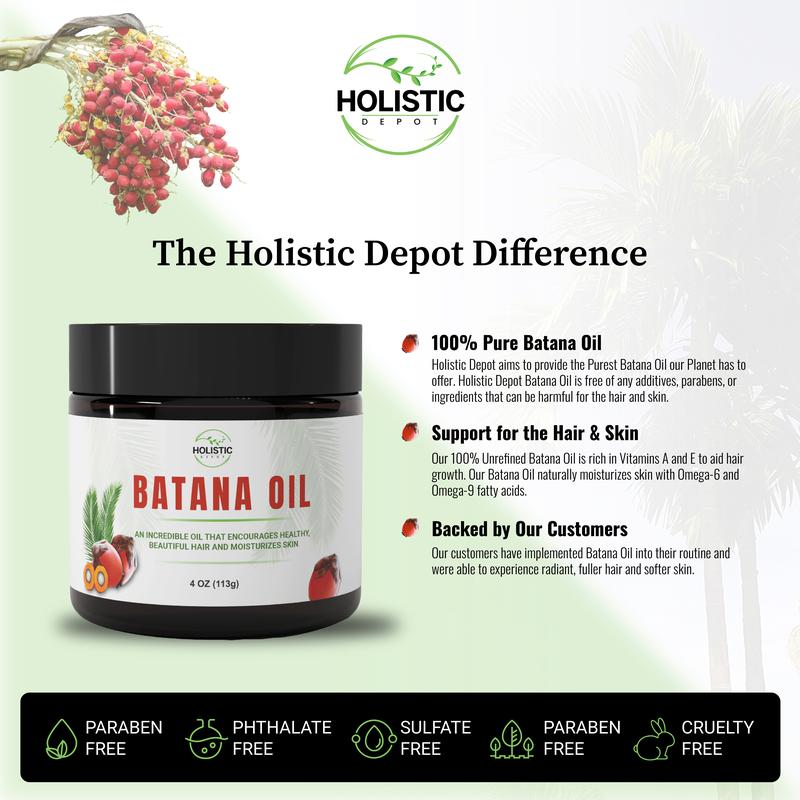 Holistic Depot 100% Pure Batana Oil 4 Oz (113G)