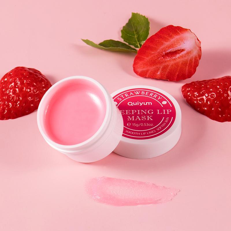 Moisturizing Sleeping Lip Mask, 1 Count Flavored Hydrating Lip Mask, Natural Extract Lip Care Balm, Night Sleeping Lip Mask, Lip Treatment Mask, Daily Lip Skincare Product