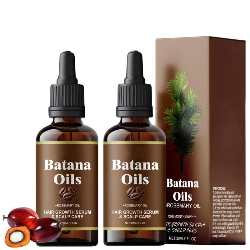 Batana Oil with Rosemary for Hair Growth - Nourish Scalp & Detox for Strong &Healthy Hair, Organic Batana Oil with Rosemary - Reduce Hair Loss & Detox Your Scalp (30 mL) Haircare Rosemary Oil