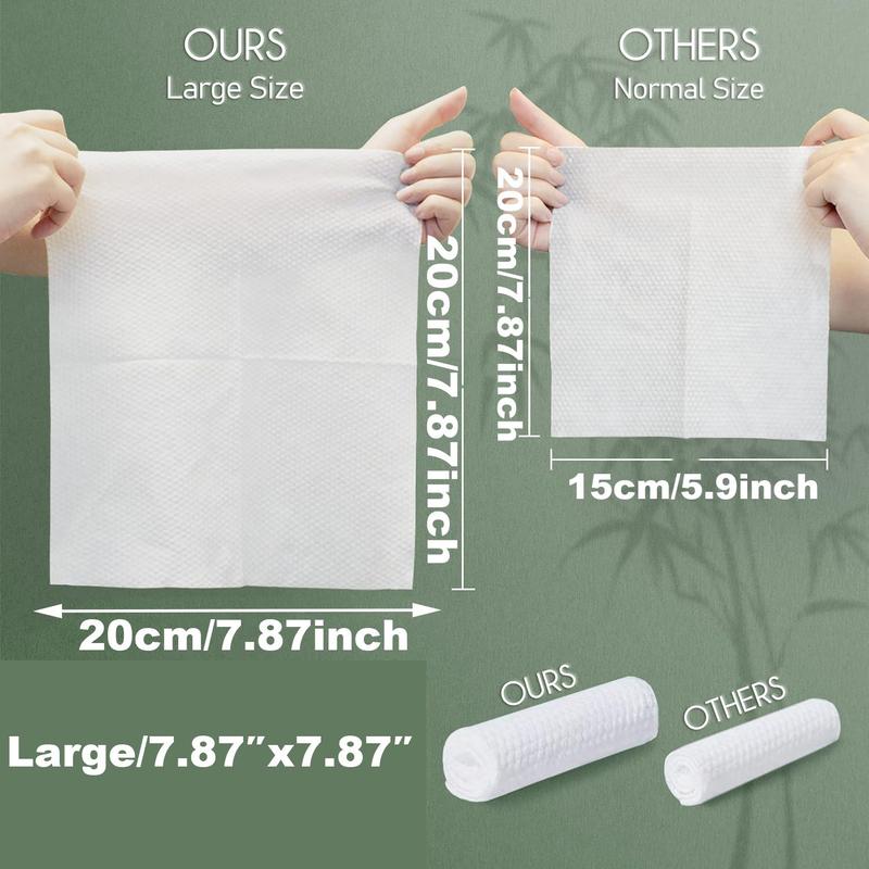 Disposable Face Towel, Soft Facial Tissue for Cleansing, Skincare & Makeup Remover, Face Towels for Home Bathroom Dormitory Outdoor Travel