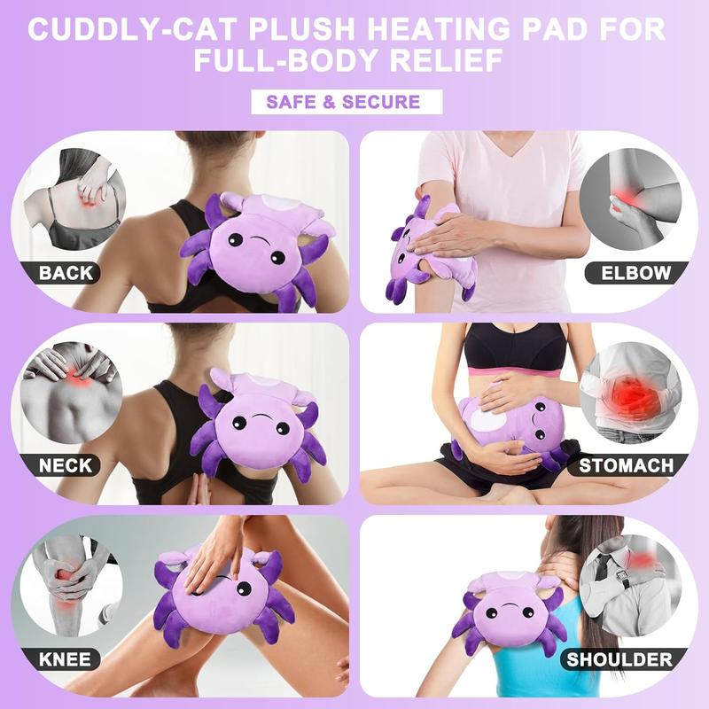 Cute Microwave Heating Pad Period Cramps Pain Relief for Women & Girls