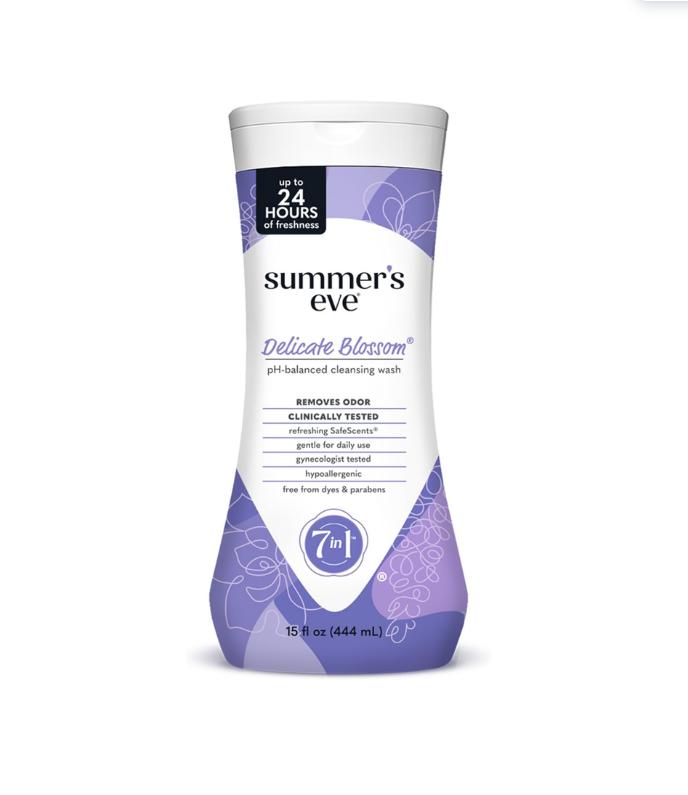 Summer's Eve Fragrance Free Gentle Daily All Over Feminine Body Wash, Removes Odor, Feminine Wash pH Balanced, 15 fl oz Cleansing