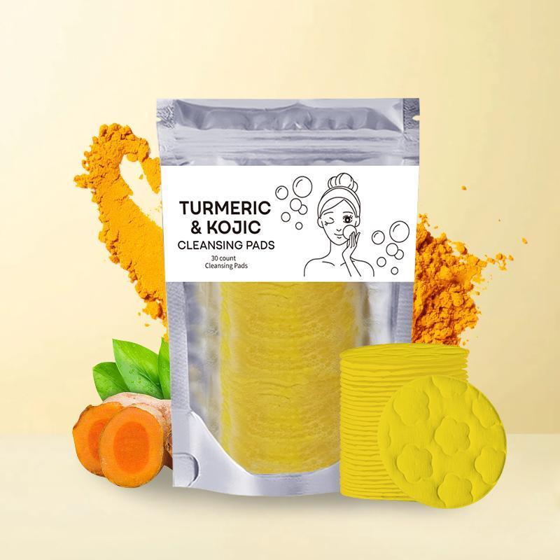 Turmeric Cleansing Pad for Cleaning & Exfoliating, 3 Bags Moisturizing Cleaning Pad, Facial Skin Care Product for Women & Men