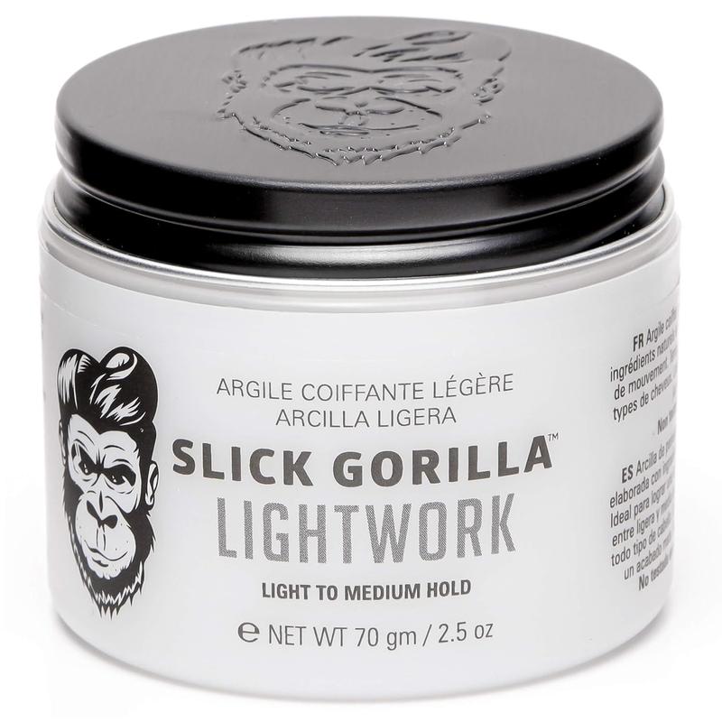 Slick Gorilla Lightwork Hair Styling Clay 2.5 oz Gel Haircare Lightweight