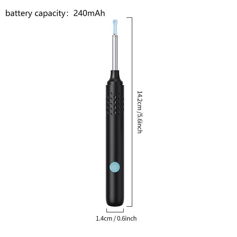 Wireless Visual Ear Pick, 1 Box Rechargeable Ear Wax Removal Kit, Intelligent Ear Wax Remover with Ear Scoop, Ear Cleaning Kit