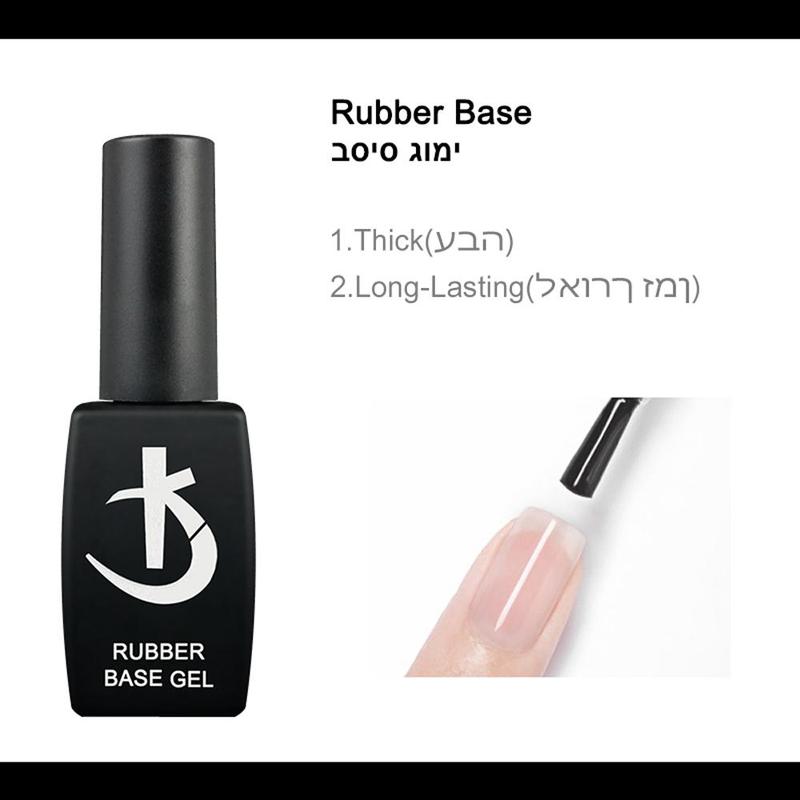 12ML Rubber Base Gel Nail Polish, Semi-permanent Nail Base Coat, Thick Base for Gel Varnish, Nail Art & Nail Polish