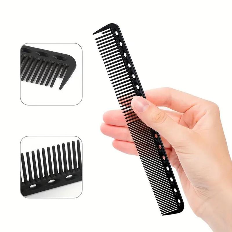 Carbon Fiber Hair Styling Comb, 5 Counts set Heat Resistant Anti-static Hair Comb, Professional Hair Styling Tool for Salon & Barber Shop