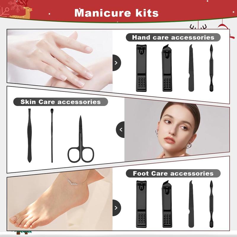 Manicure Kit Christmas Stocking Stuffers for Men - Manicure Set,Nail Clippers Kit,7 Pcs Manicure and Pedicure Kit,Christmas Gifts For Men Women