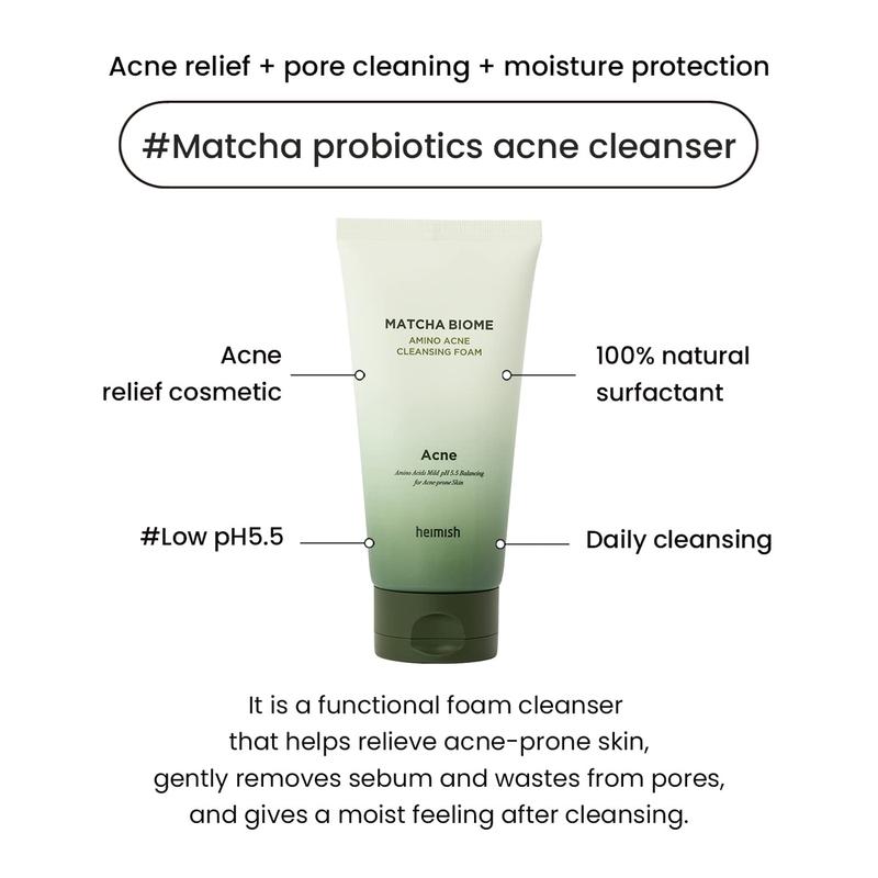 Heimish - Matcha Biome Amino Acne Cleansing Foam 150ml