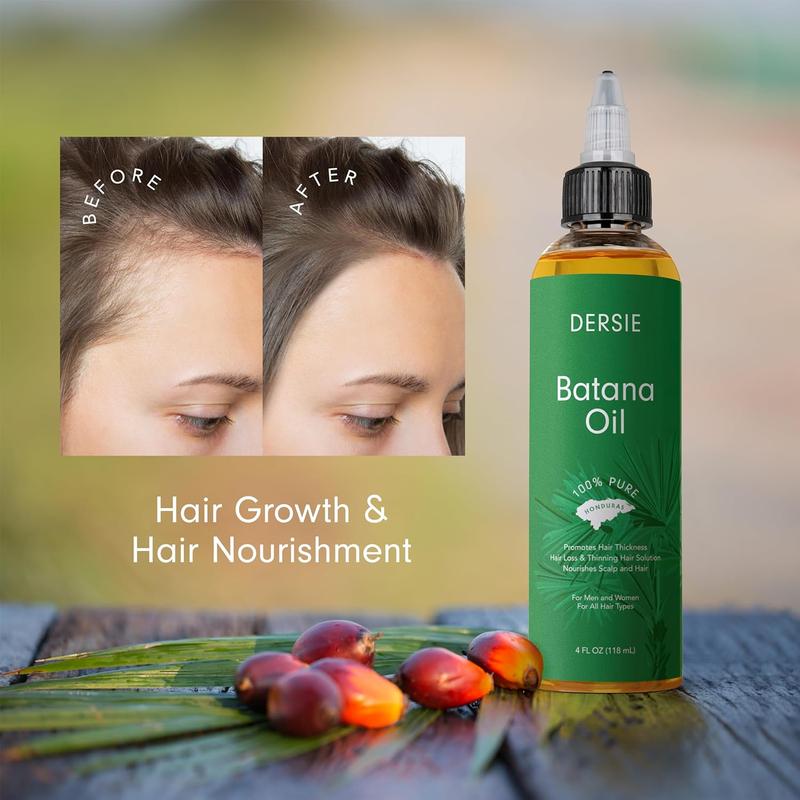 Batana Oil: Dr. Sebi Organic Raw Honduras Oil for Hair Growth - 100% Pure & Natural for Thicker, Stronger Hair - 4 FL OZ