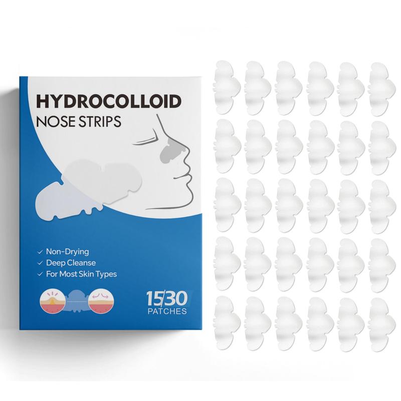 Hydrocolloid Nose Patch, 15 30pcs Nose Care Patch, Deep Cleansing Nose Strips, Nose Care Product for Women & Men