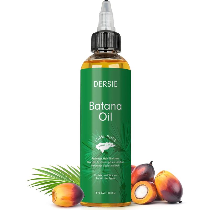 Batana Oil: Dr. Sebi Organic Raw Honduras Oil for Hair Growth - 100% Pure & Natural for Thicker, Stronger Hair - 4 FL OZ