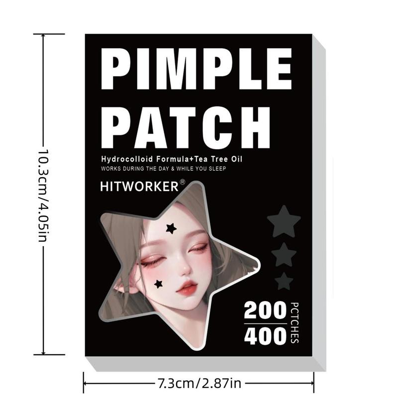 Colorful Star Series Cover Patches, 400pcs Hydrocolloid Cleaning Patches For Acne-prone Skin