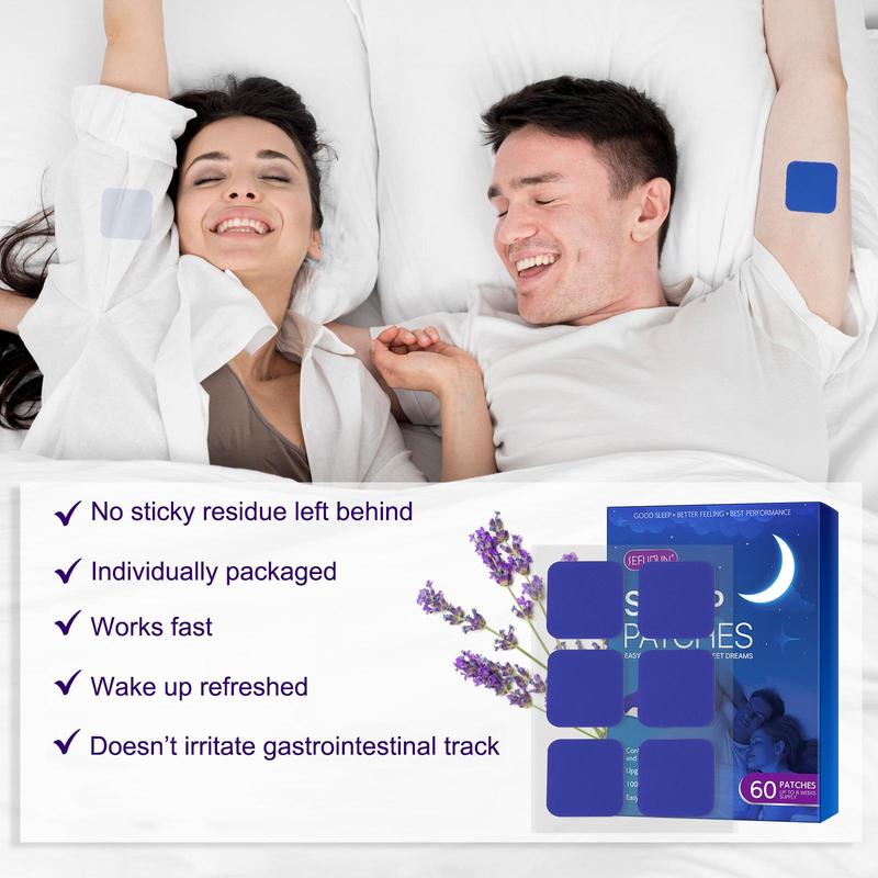 Sleep Patches, 60pcs box Natural Sleeping Patches, Sleep Aid Patches, Stress Relief Patches, Skin Care Tools for Adults