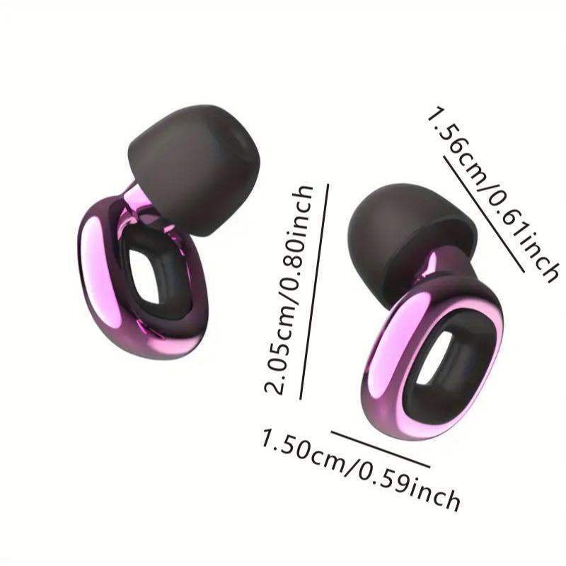 Reusable Silicone Ear Plugs (1 Pair), Soft Comfortable Ear Plugs For Swimming, Snoring, Diving, Sleeping & Surfing, Concert, Work, Travel, Cycling