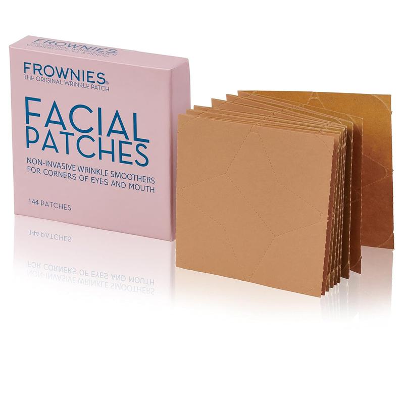 Hypoallergenic FROWNIES Forehead and Between the Eyes Wrinkle Patches for Sensitive Skin - 144 Patches for Smooth & Soften Forehead & Eyes Facial Comfort