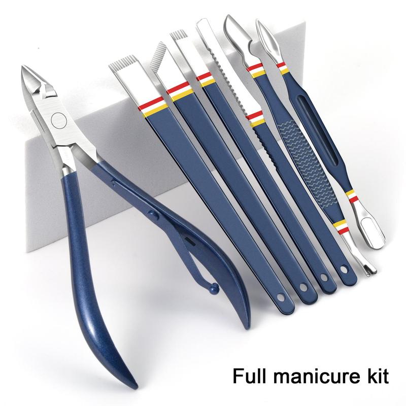 Professional Manicure & Pedicure Tool Set, 20pcs set Stainless Steel Nail Clipper Set with Portable Faux Leather Travel Case, Gift Packaging for Friends