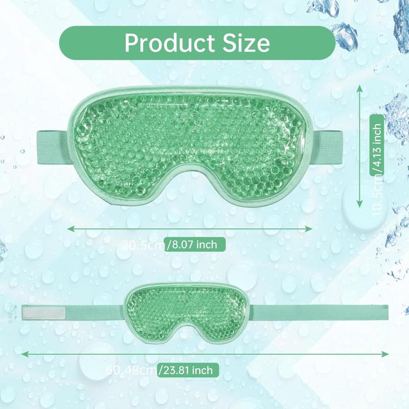 Cold Compress Gel Eye Mask, Cooling Eyes Cover for Improving Puffiness, Sleep Mask for Eye Soothing, Soft Eye Care Accessories for Women, Travel Accessories