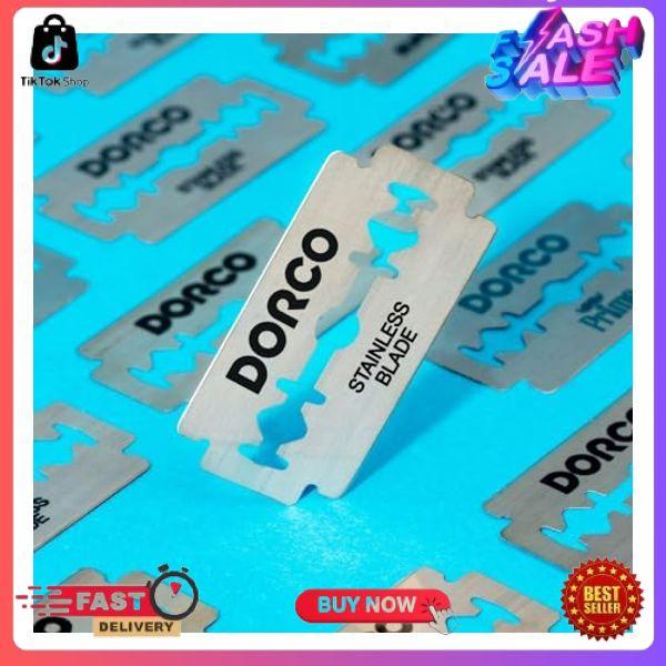 Dorco ST301 Platinum Extra Double Edge Razor Blades - 200 Blades, Premium Quality for Smooth Shaves