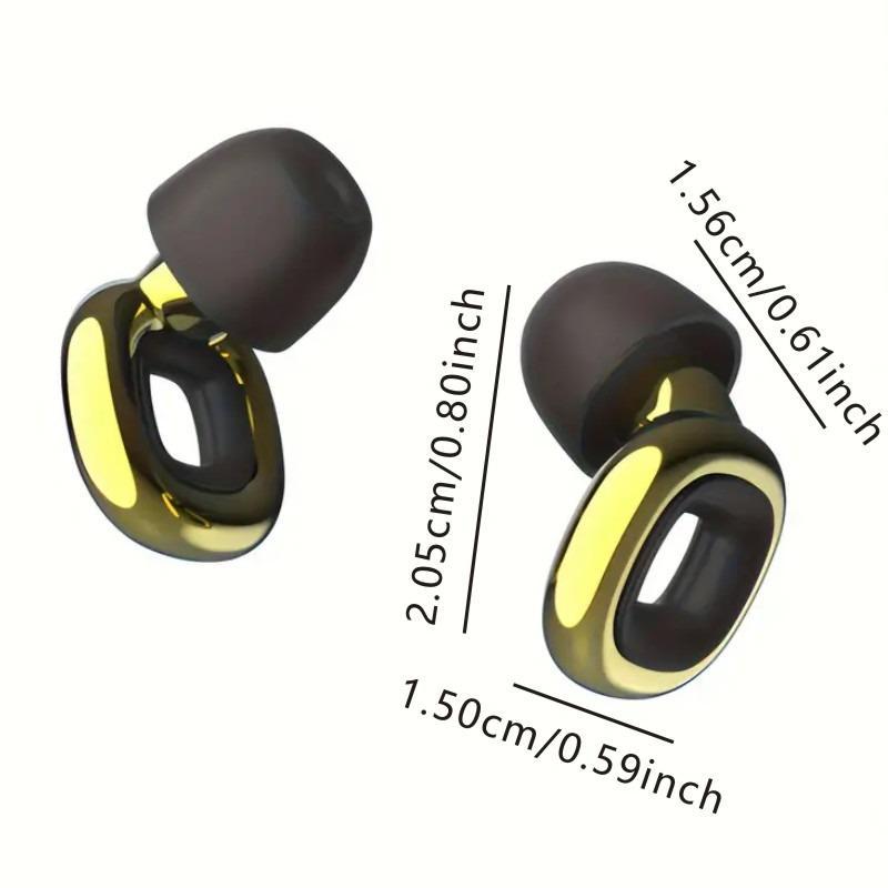 Reusable Silicone Ear Plugs (1 Pair), Soft Comfortable Ear Plugs For Swimming, Snoring, Diving, Sleeping & Surfing, Concert, Work, Travel, Cycling