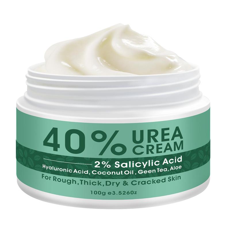 Urea Cream 40% plus Salicylic Acid 2%, Foot Cream for Dry Cracked Heels Feet Knees Elbows Hands, Foot Dead Skin Cuticle Callus Remover Toenail Softener, Keratolytic Skin Barrier Repair Cream